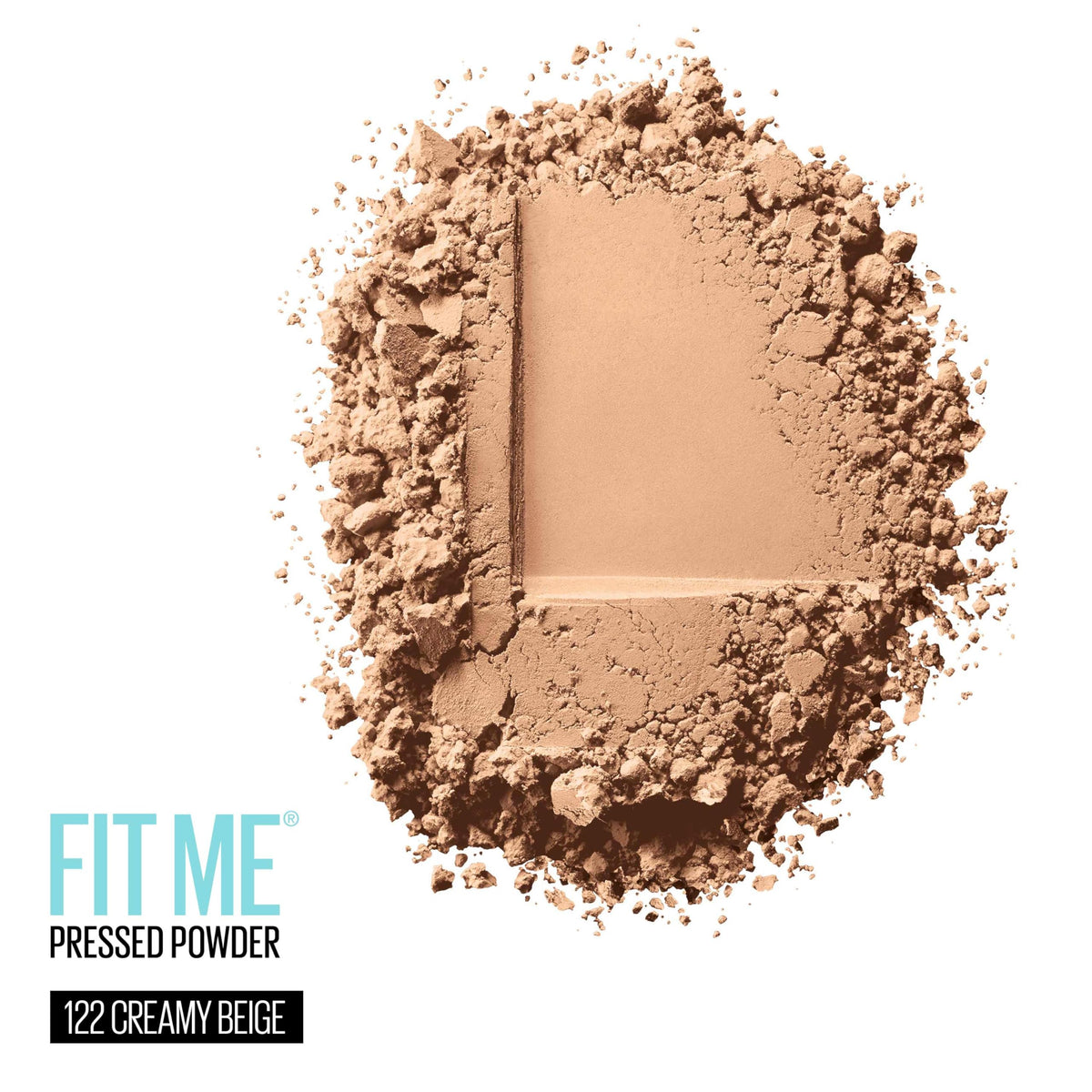 Maybelline Fit Me open pan close-up highlighting soft texture for smooth application
