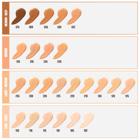 Maybelline Fit Me swatch Light Beige on wrist showing shade match and natural luminous effect