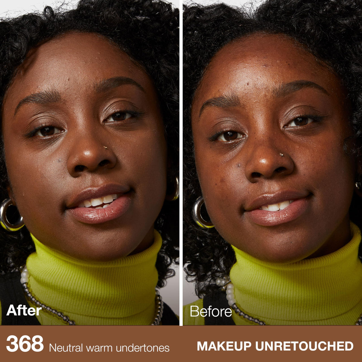Maybelline arm swatch of Deep Golden shade demonstrating color match and blendability
