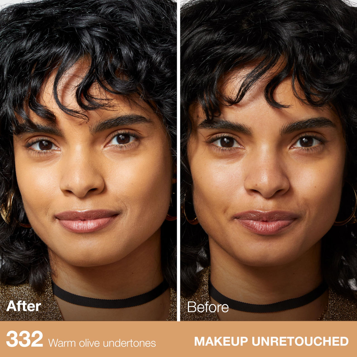 MAYBELLINE swatches on forearm comparing tones to select perfect Golden Caramel match