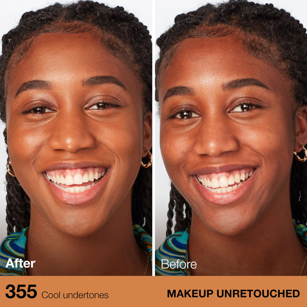 Maybelline Fit Me texture close-up revealing smooth dewy consistency benefit