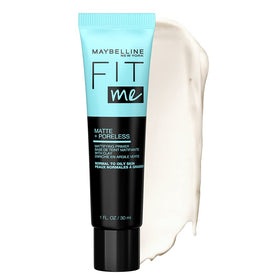 Maybelline primer texture close-up highlighting matte, lightweight finish