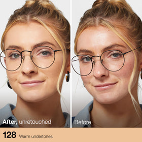Maybelline foundation texture close-up demonstrating smooth blendability benefit