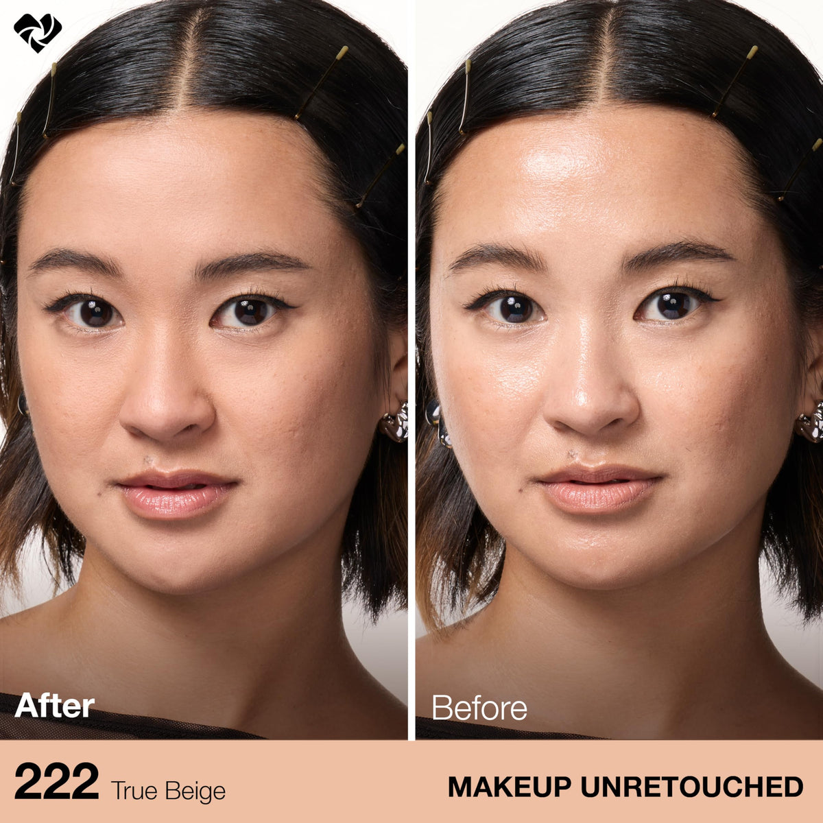 Maybelline powder texture swatch showing finely milled particles and soft blur