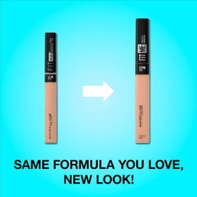 Maybelline Fit Me wand application close-up demonstrating smooth precise coverage