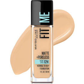 Maybelline bottle front label showing shade and matte finish benefit