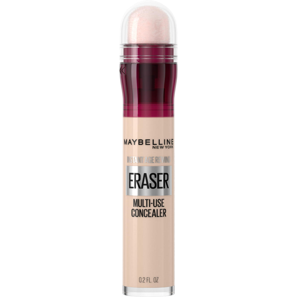 MAYBELLINE front packaging of Instant Age Rewind 110 showing compact tube, quick coverage benefit