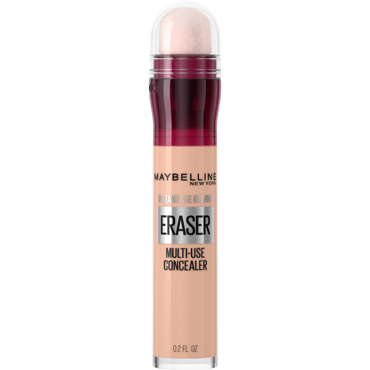 MAYBELLINE front packaging of Instant Age Rewind 121 showcasing compact convenience