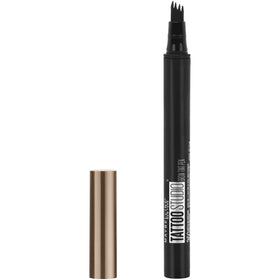 MAYBELLINE front packaging showing TattooStudio Brow Tint Pen benefits