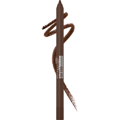 MAYBELLINE front packaging of TattooStudio pencil shows shade and benefit