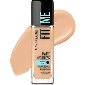 Maybelline front packaging True Beige showing bottle and shade for easy identification