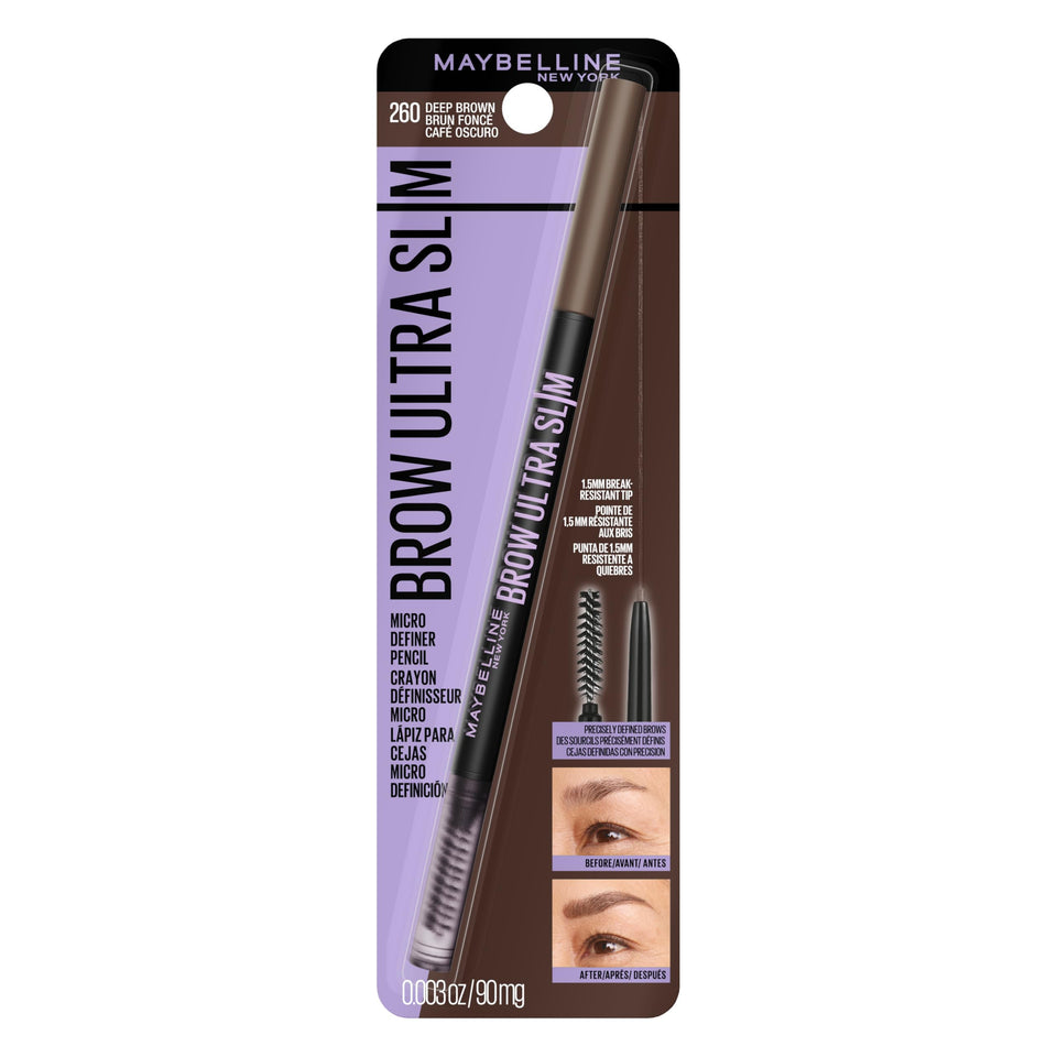 Maybelline front packaging showing pencil and branding for easy identification