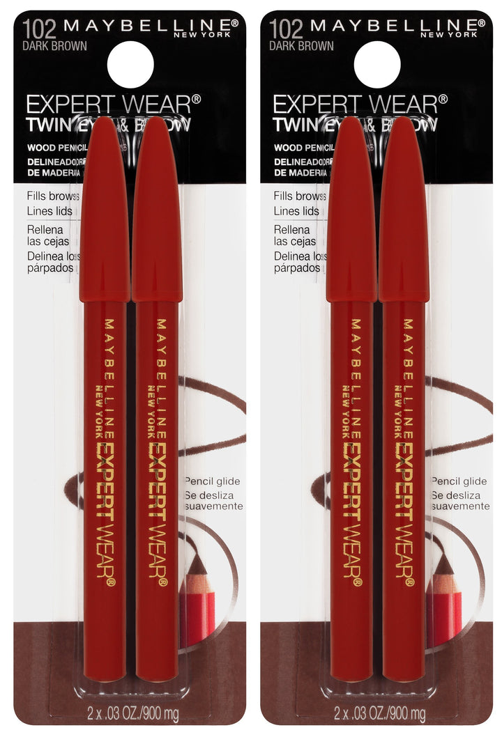 MAYBELLINE front packaging showing two pencils and product benefits