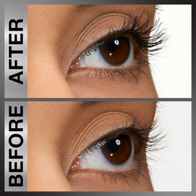 Maybelline Full 'N Soft brush close-up highlighting even product distribution for clump-free volume