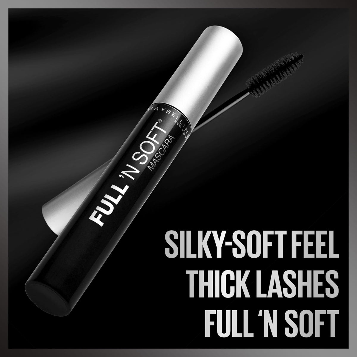 Maybelline texture swatched showing smooth, volumizing finish