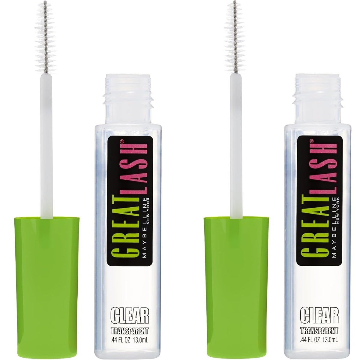 Maybelline Great Lash clear front packaging showing product benefits