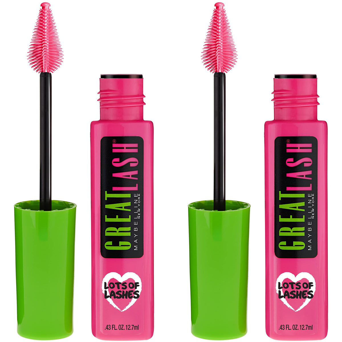 Maybelline Great Lash front packaging showing product and benefits