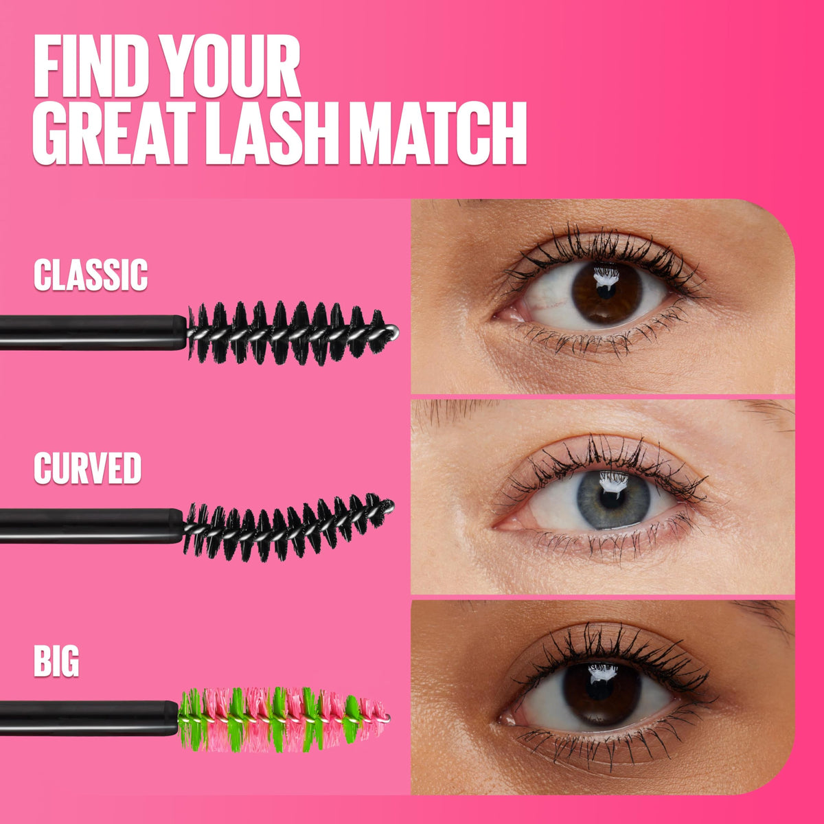 Maybelline Great Lash next to coin showing tube size for portability and purse-friendly benefit