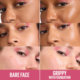Maybelline Grippy Serum texture close-up highlighting clear hydrating finish