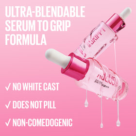 Maybelline Grippy Serum ingredients label detail showing 2% niacinamide benefit