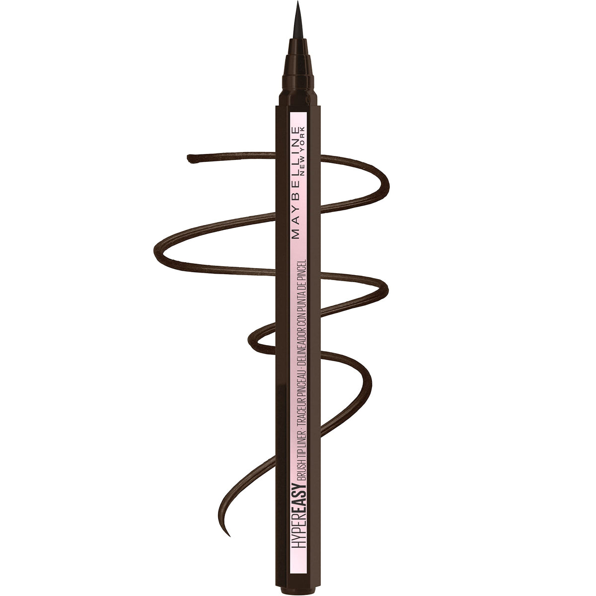 MAYBELLINE front packaging showing product and pitch brown color benefit