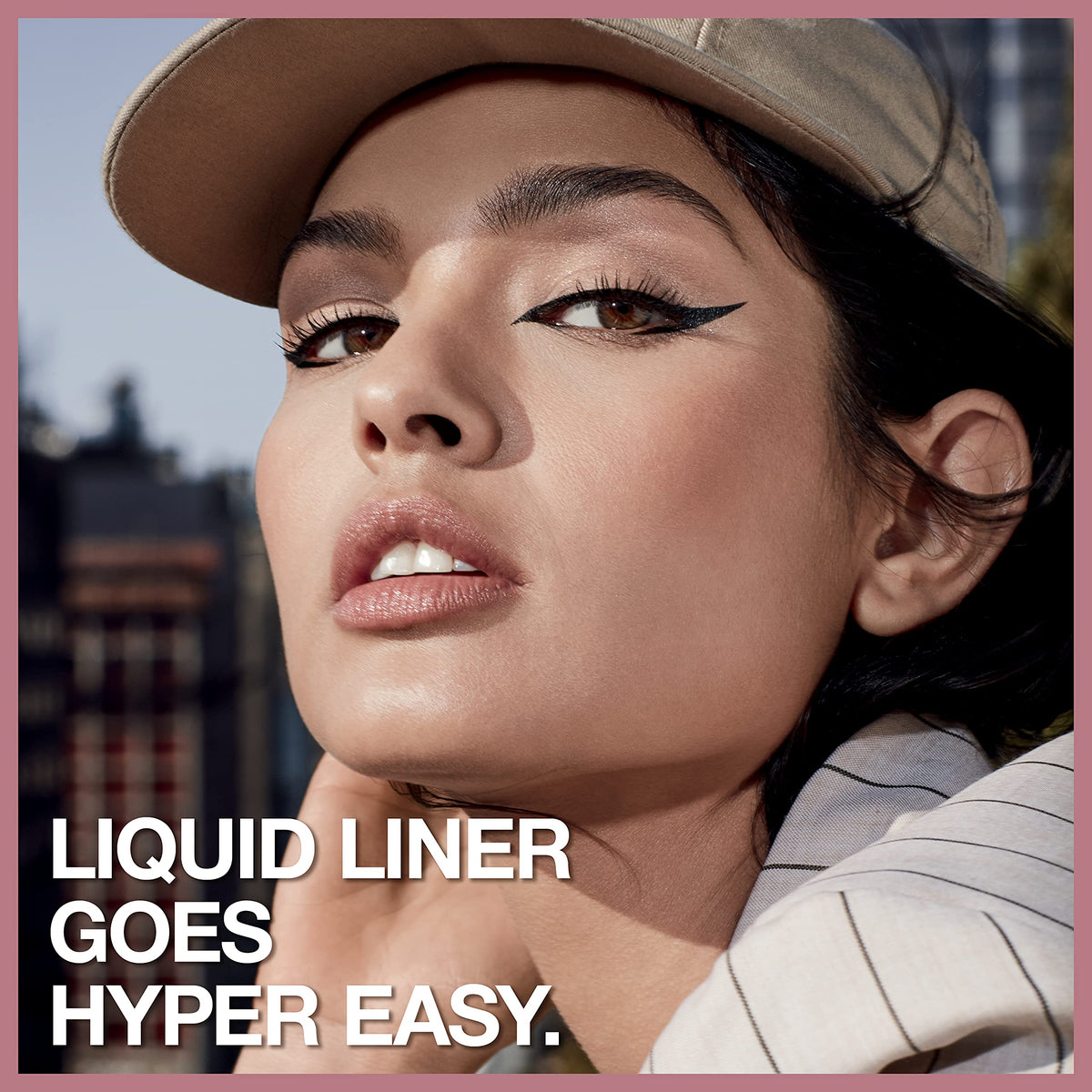 Maybelline hyper easy lifestyle bag scene showing on-the-go convenience