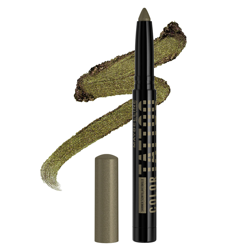 MAYBELLINE I am Fierce front packaging showing deep green shimmer benefit