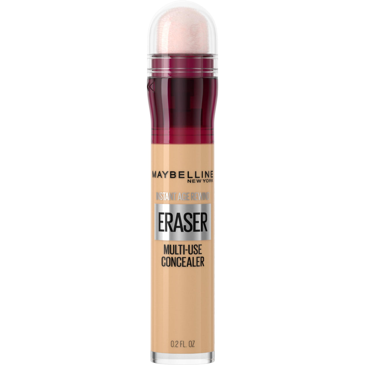 Maybelline product front packaging shows compact concealer, easy portability