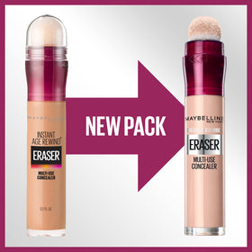 Maybelline in front of mirror demonstrating easy daily application routine