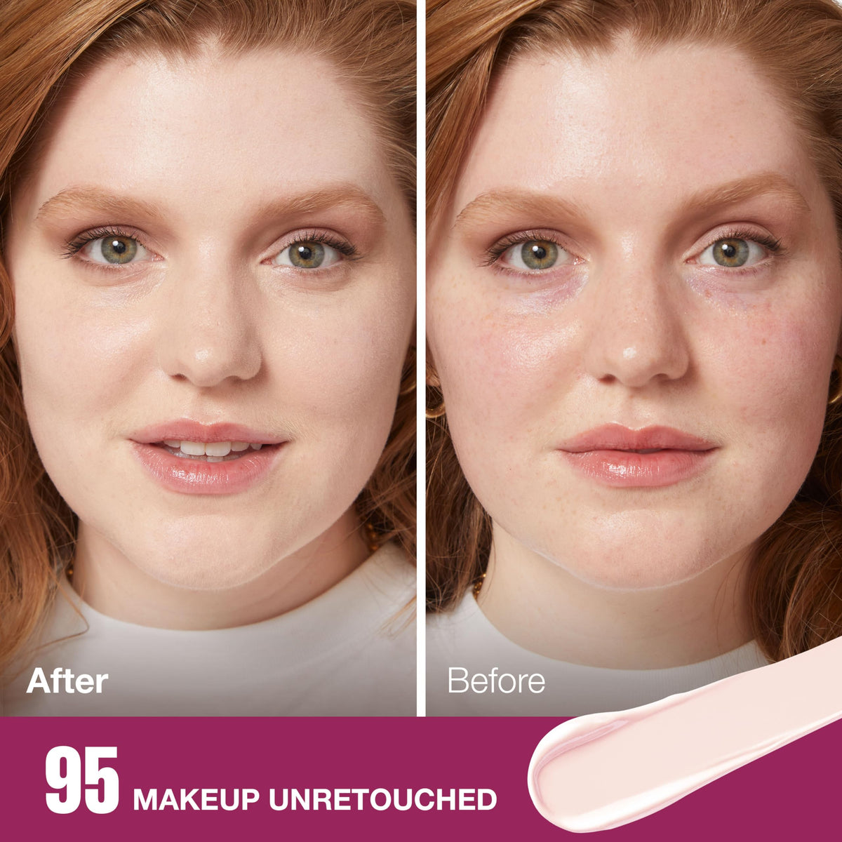MAYBELLINE texture swatches demonstrating blendable coverage and finish