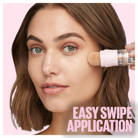 Maybelline Instant Perfector being applied to cheek demonstrating quick blending