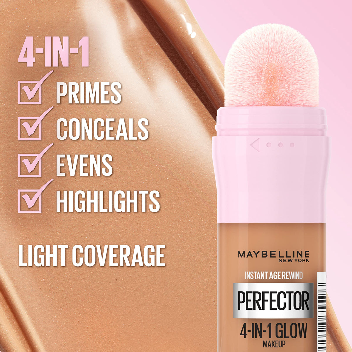 Maybelline applying product under eye to conceal and brighten quickly