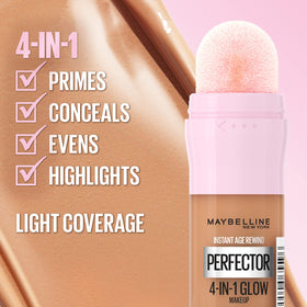 Maybelline applying product under eye to conceal and brighten quickly