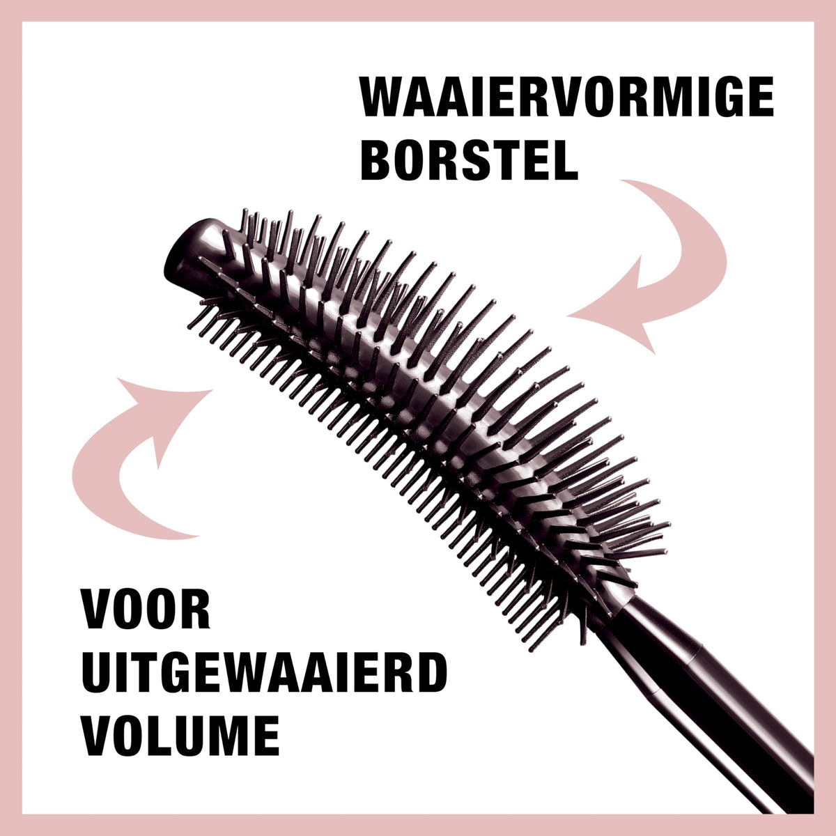 MAYBELLINE wand close-up highlighting ten-layer fanning brush
