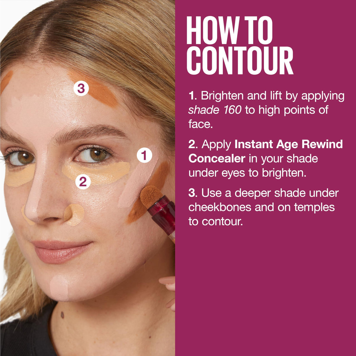MAYBELLINE on a vanity in a morning routine scene conveying fast brightening and everyday use
