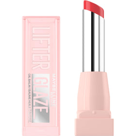 MAYBELLINE front packaging showing Peach Quench shade and glossy finish benefit