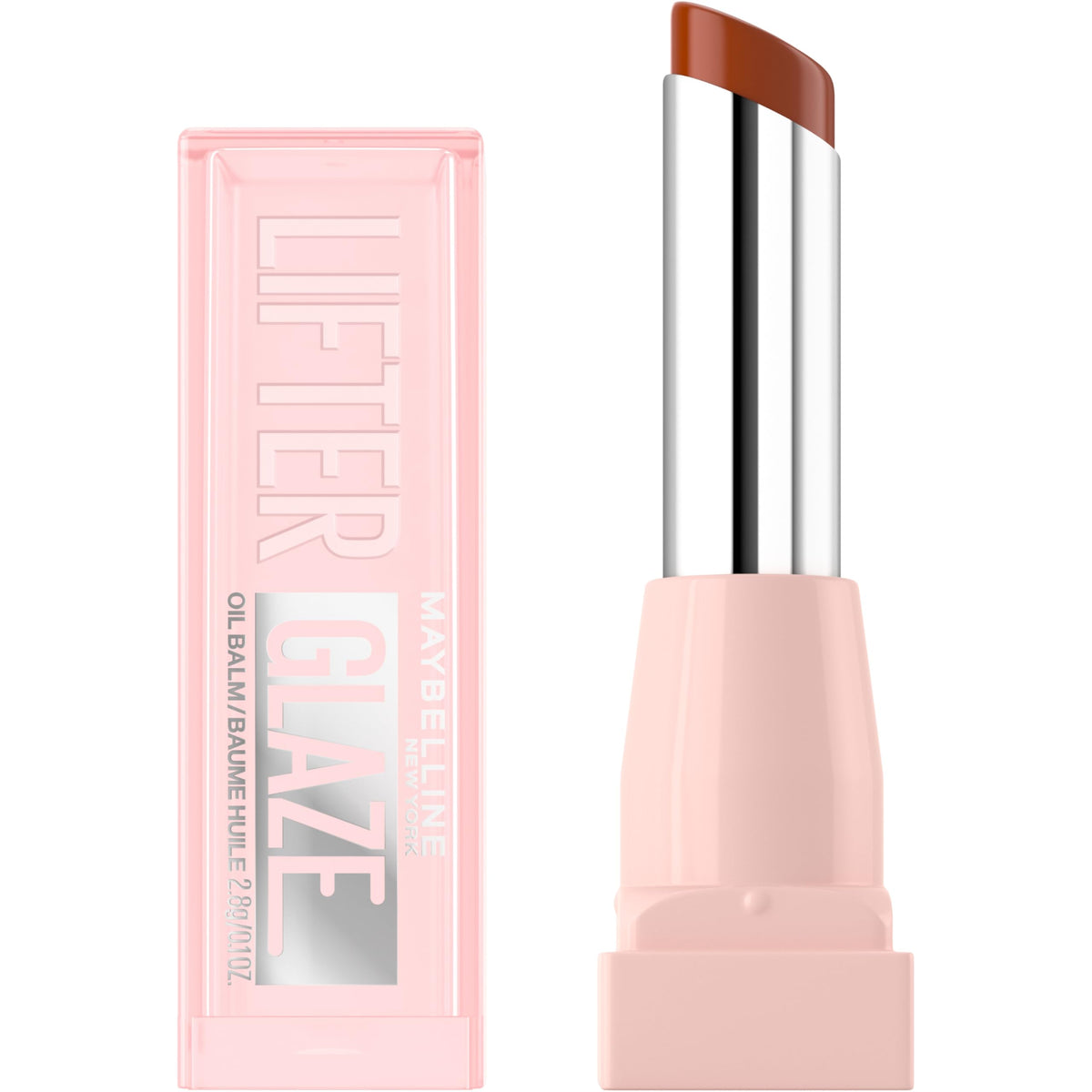 MAYBELLINE Lifter Glaze front packaging showing shade and glossy finish benefit