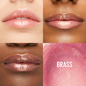 Maybelline Lifter Gloss XL wand applicator delivering even, high-shine coverage