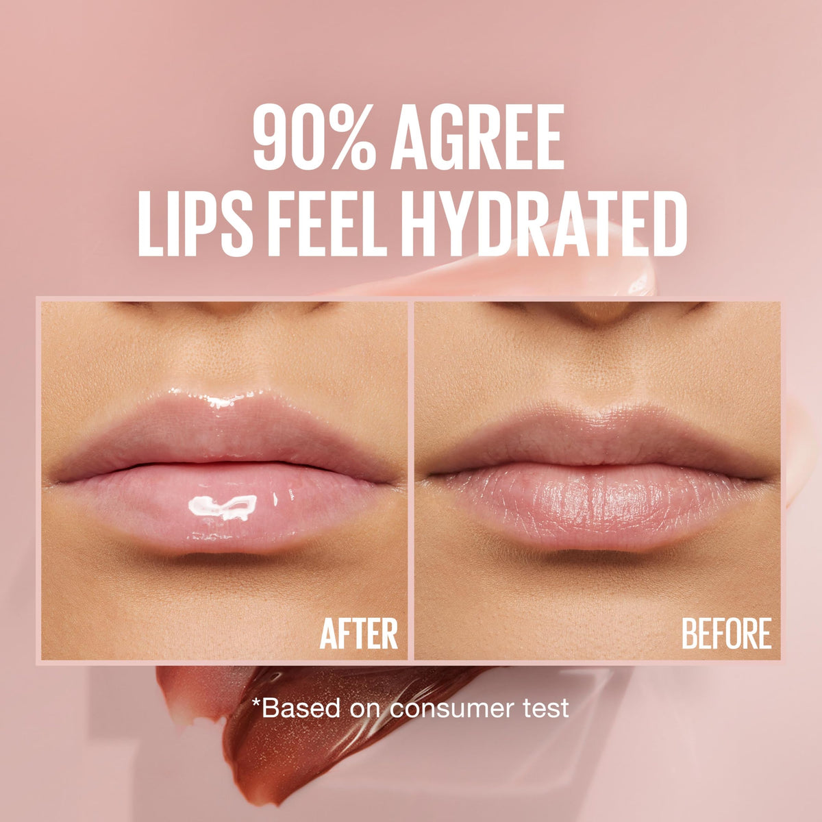 Maybelline Lifter Gloss lip swatch on model highlighting subtle pink neutral tint