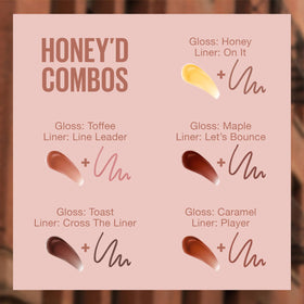MAYBELLINE gloss next to lipstick showing compact size and layering versatility benefit