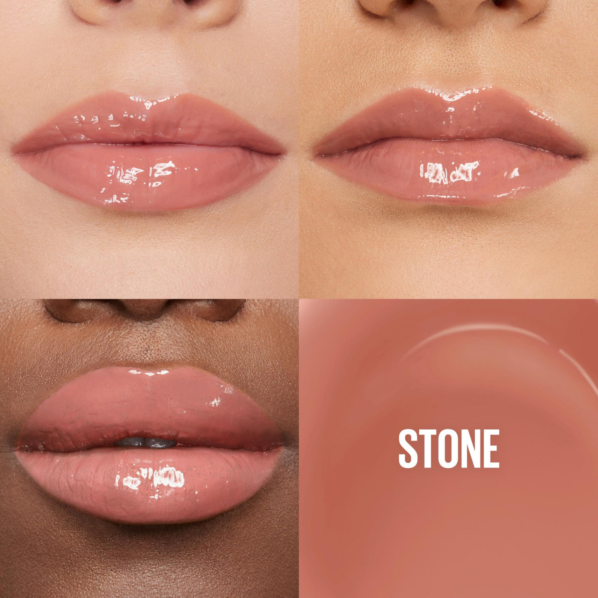 Maybelline Lifter Gloss XL wand applicator delivering even, high-shine coverage