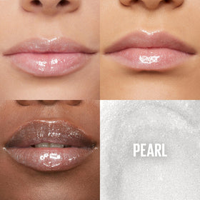 Maybelline XL wand applicator close-up delivering even gloss coverage
