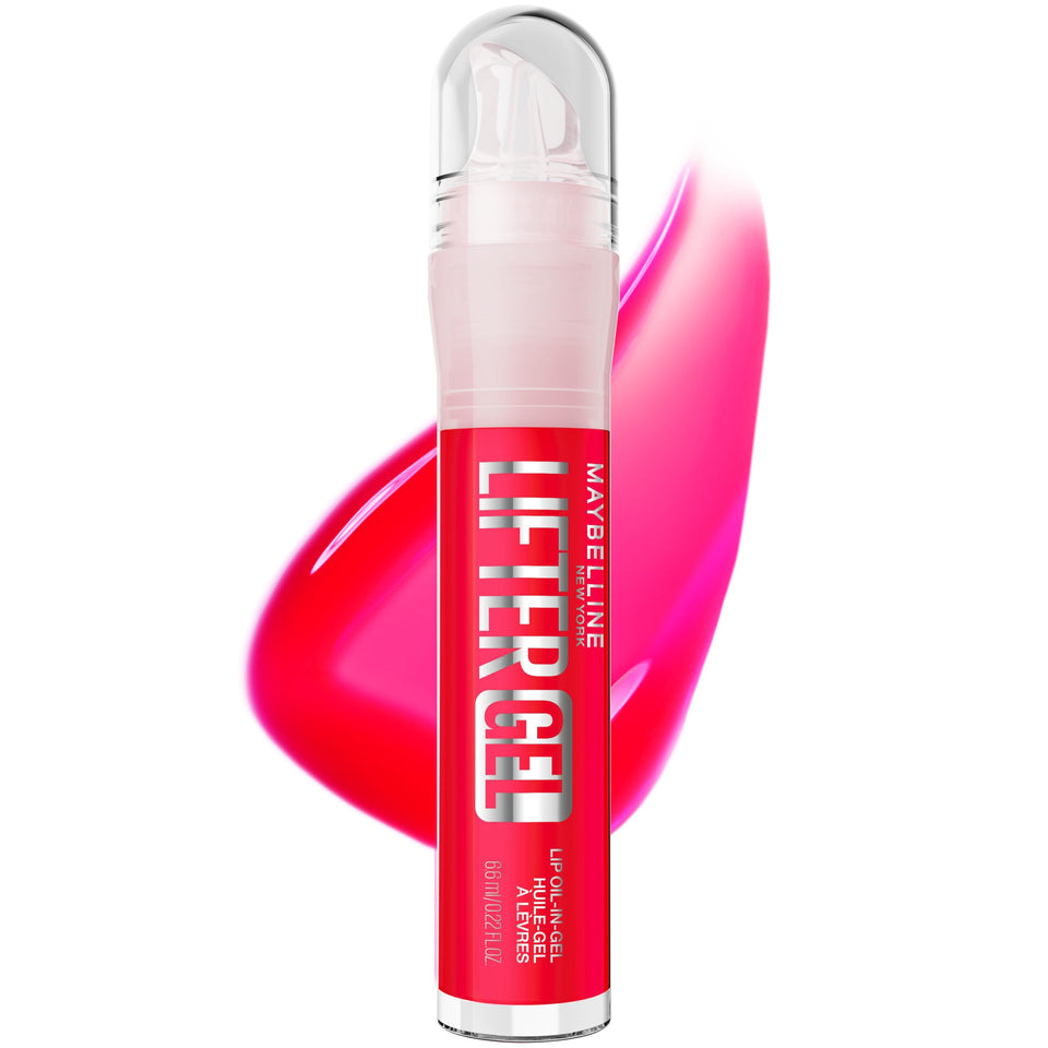 MAYBELLINE front packaging of Lifter Melon-ade showing shade and hygienic cap