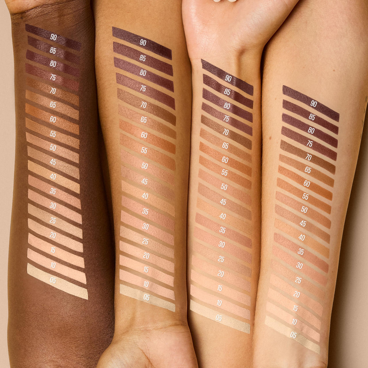 MAYBELLINE blending Lifter Stix with sponge to show easy application and natural finish