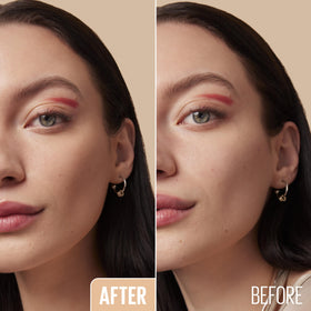 MAYBELLINE close view of open Lifter Stix tip showing creamy texture for smooth glide