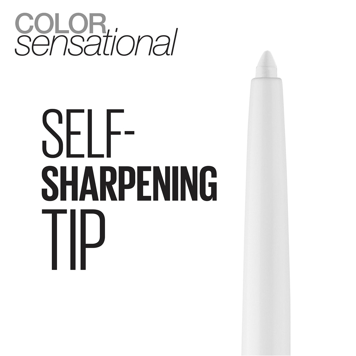 MAYBELLINE liner applied on model lips illustrating precise edge and longer color wear