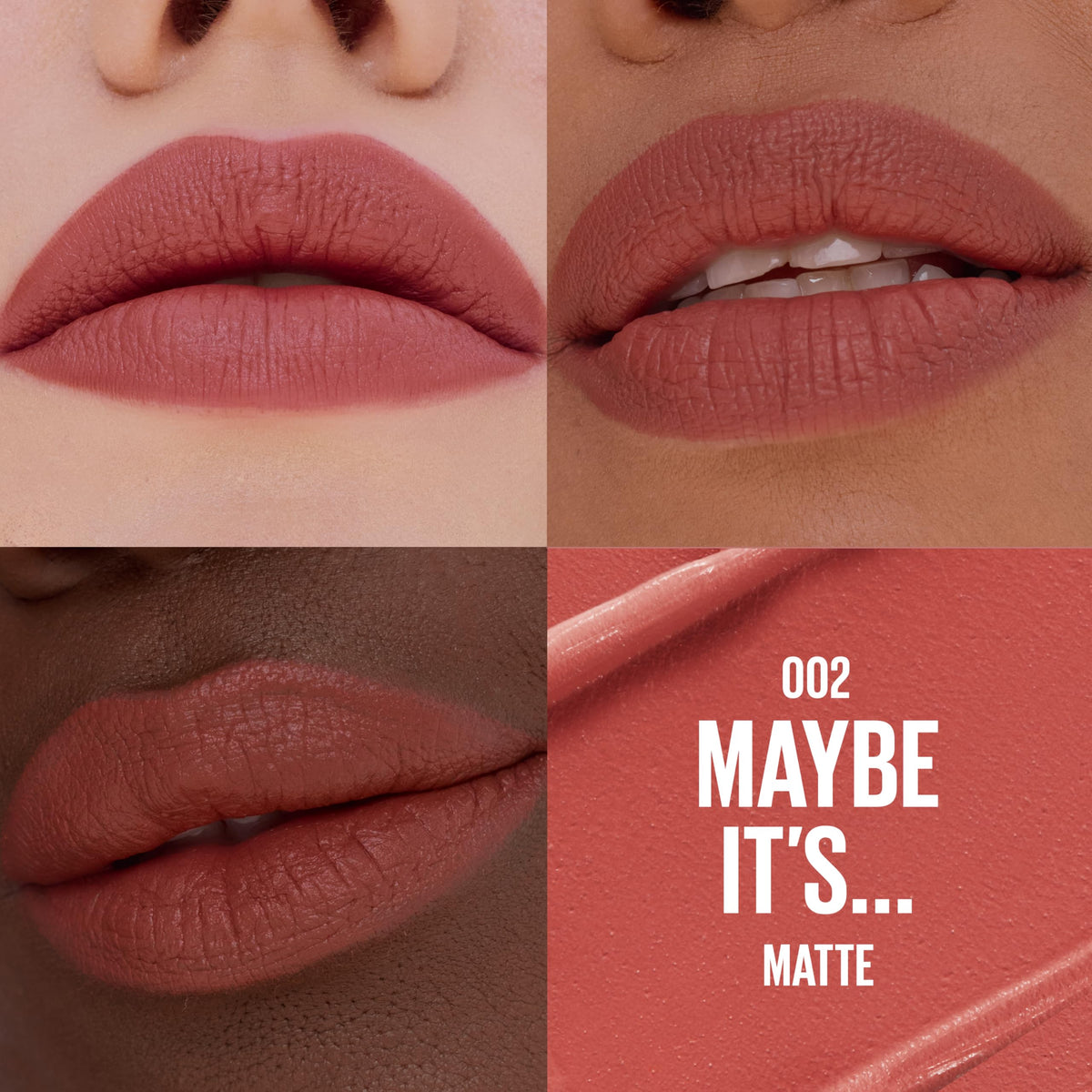 MAYBELLINE close-up of bullet texture highlighting smooth glide benefit