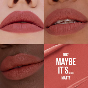 MAYBELLINE close-up of bullet texture highlighting smooth glide benefit