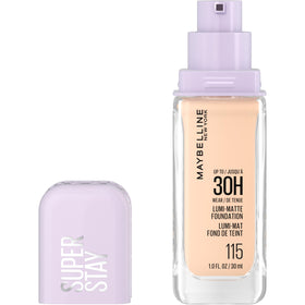Maybelline front packaging showcasing shade 115 and full coverage benefit