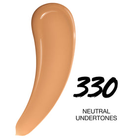 Maybelline pump dispenser close-up highlighting precise, mess-free application benefit